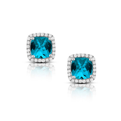 Blue Topaz Earrings