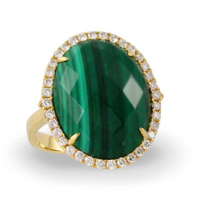 Malachite ring
