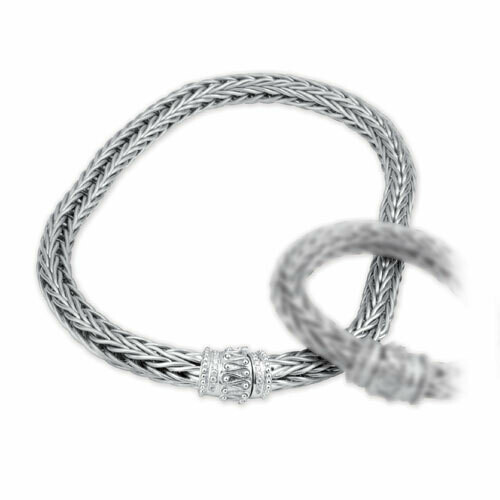 Etruscan Heavy Woven Necklace 18KT White Gold Etruscan Heavy Woven Necklace 18KT White Gold