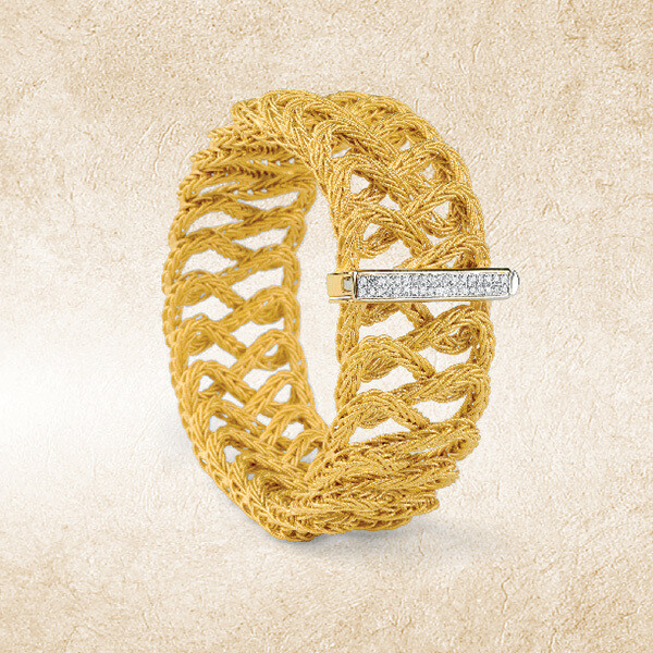 Etruscan Woven Cuff Bracelet