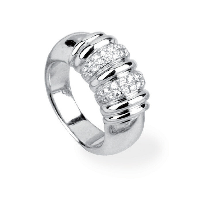 Etruscan Twisted Row Ring 18KT White Gold Etruscan Twisted Row Ring 18KT White Gold