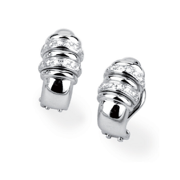 Etruscan Twisted Row Earrings 18KT White Gold Etruscan Twisted Row Earrings 18KT White Gold