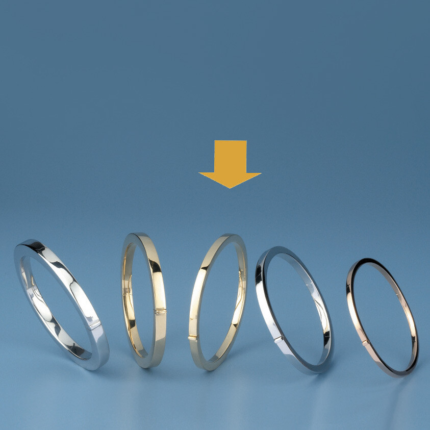 Matthia's & Claire Bangles Oval shape - square tube OE 1229