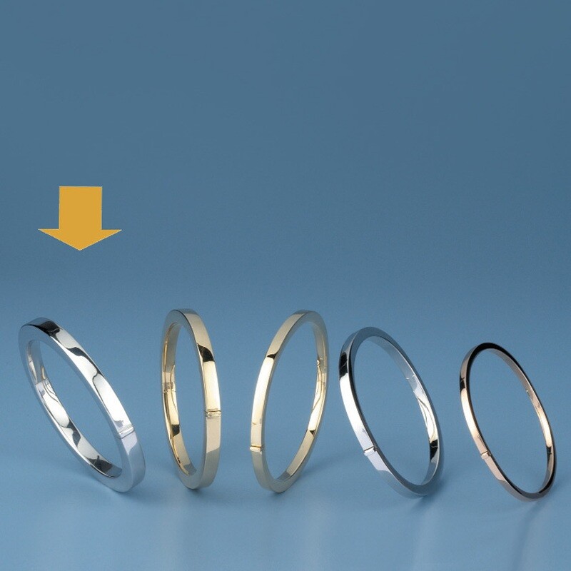 Bangles Oval shape - square tube OE 3432
