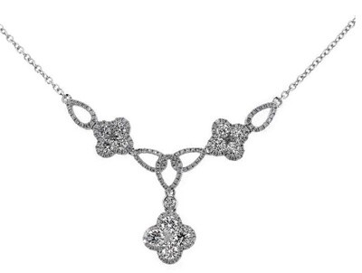 Gregg Ruth Cloverleaf Diamond Necklace