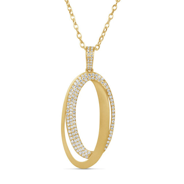 Oval Diamond Pendant