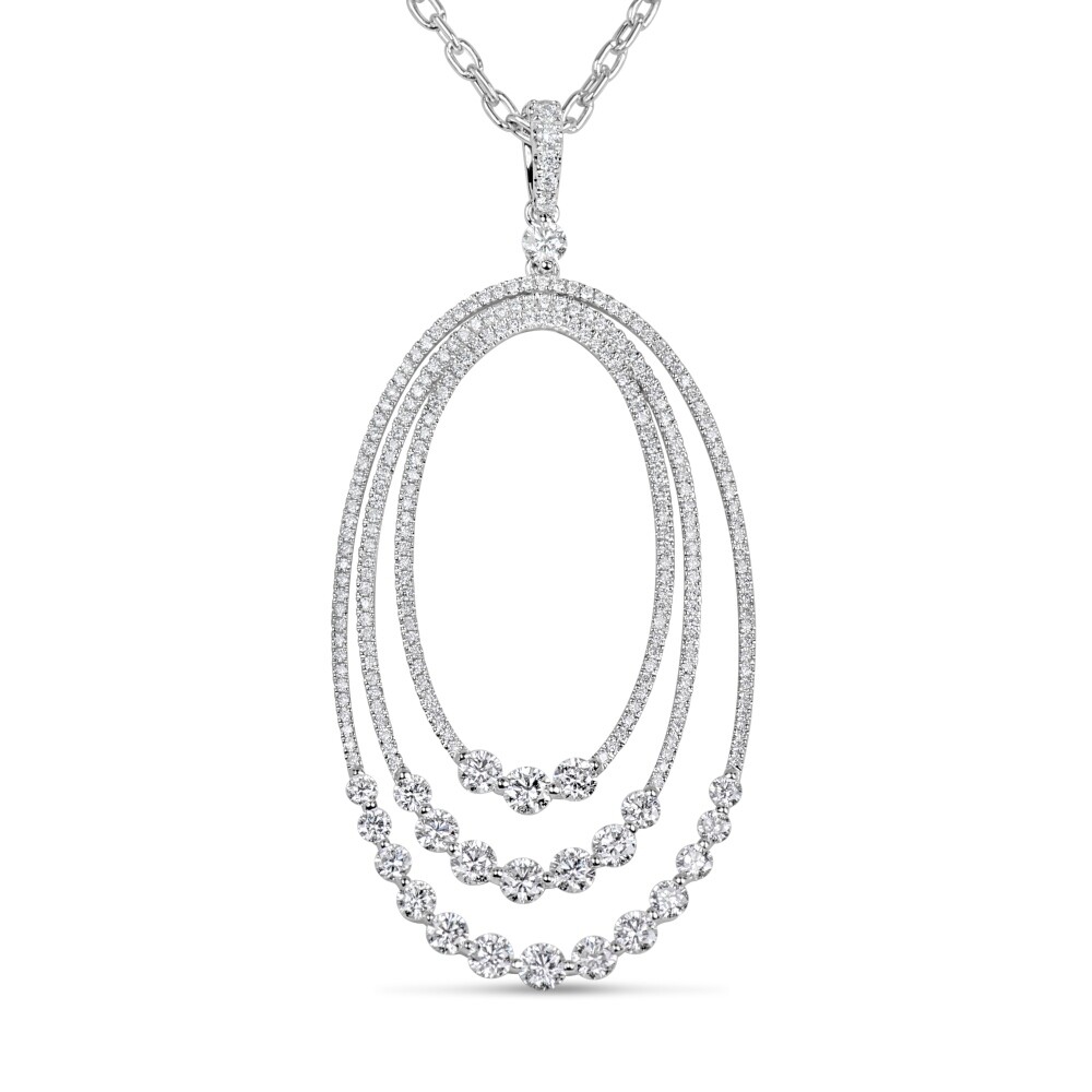Oval Diamond Pendant