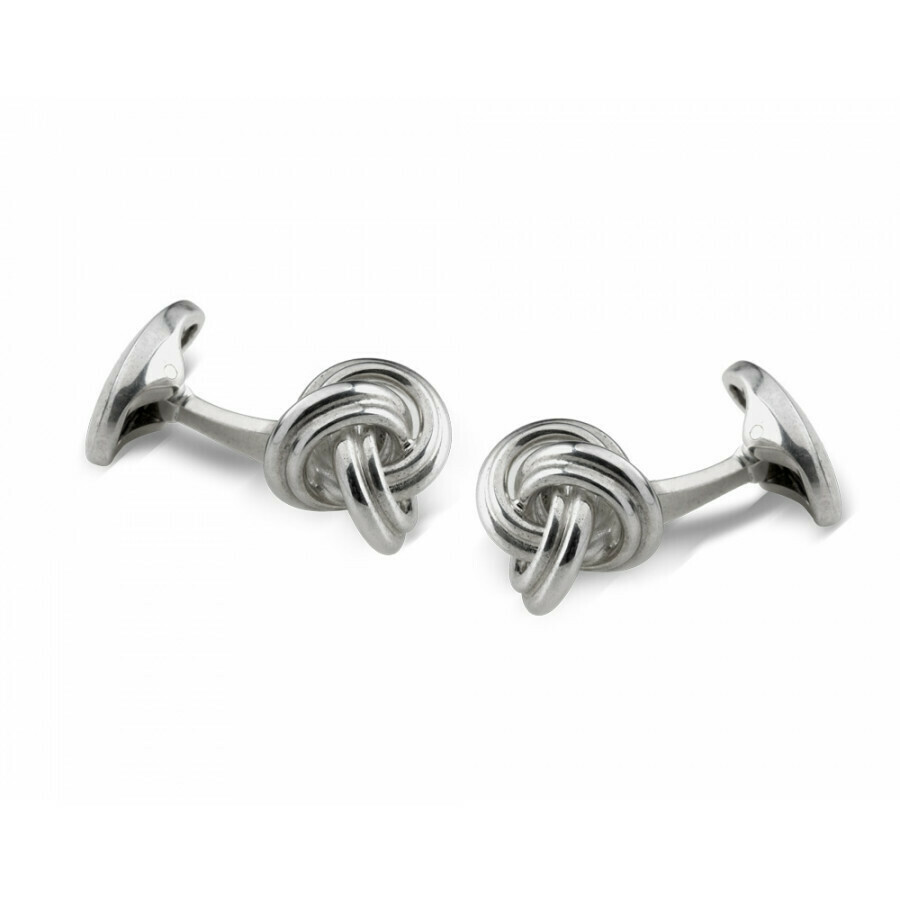 Sterling Silver Knot Cufflinks
