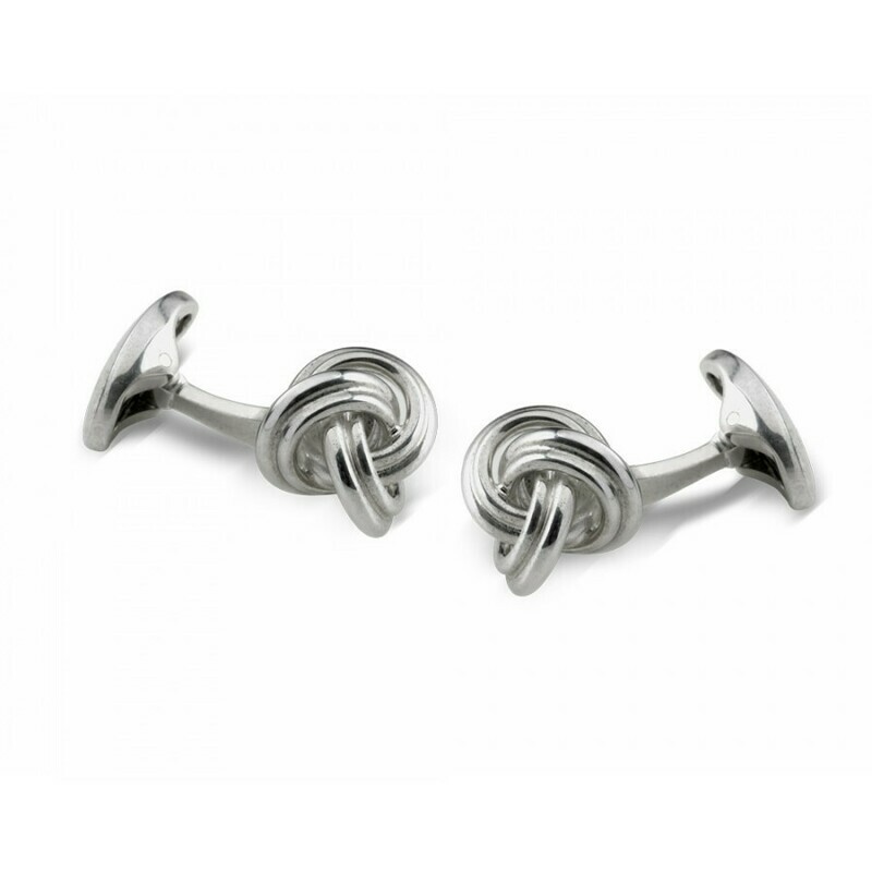 Sterling Silver Knot Cufflinks
