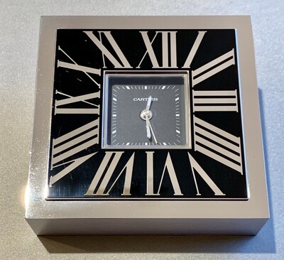 Cartier Roman Numerals Decor Desk Clock Cartier Roman Numerals Decor Desk Clock