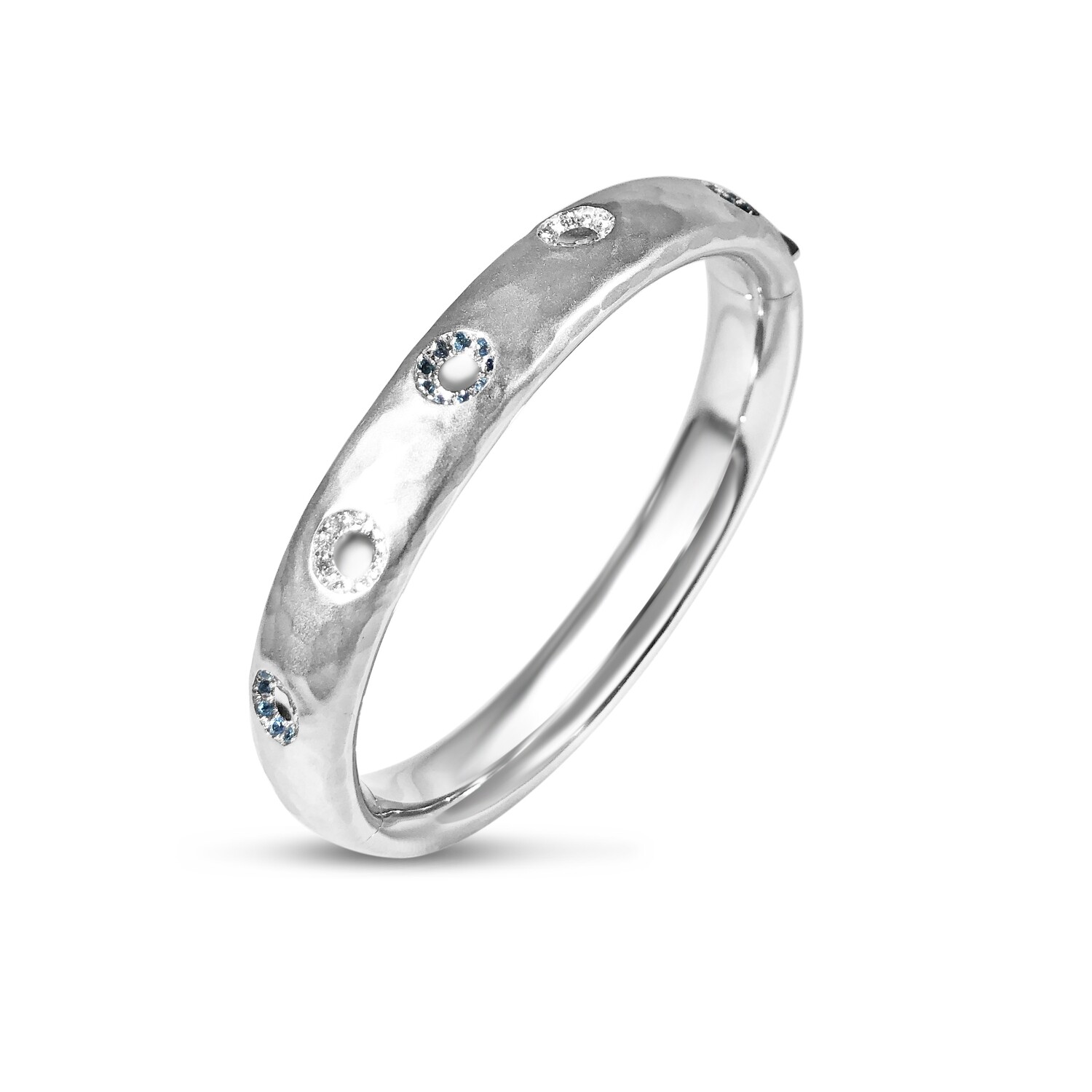 Hand Hammered 18kt white gold bangle Hand Hammered 18kt white gold bangle