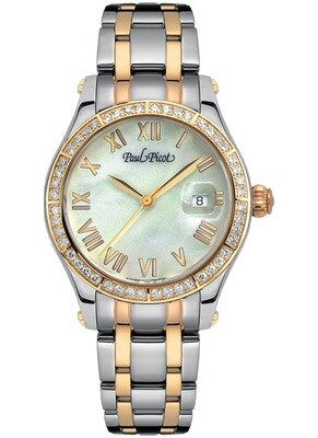 Paul Picot Saint-Tropez 31 mm Steel and Pink Gold P2693.SRNLD.4000N.1304