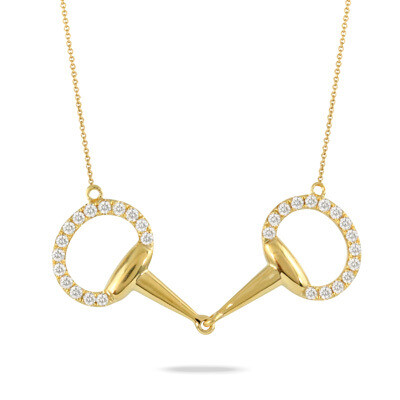 Equestrian necklace in 18kt gold