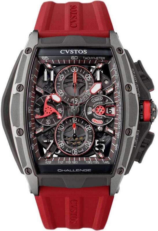 Cvstos Chrono Grey Brancard Black Titanium / Black & Red
