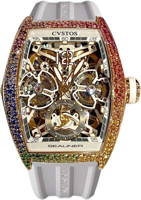 Cvstos Sealiner Double Tourbillon Rainbow / Bicolor 5N Red Gold