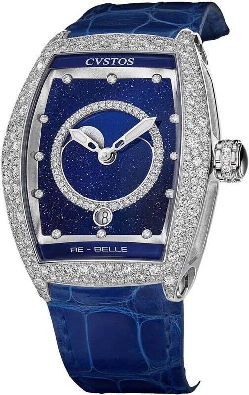 Cvstos Re-Belle Moon Steel / Diamond Snow Setting Blue Aventurine