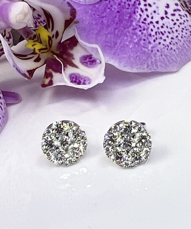 Diamond Cluster Earrings