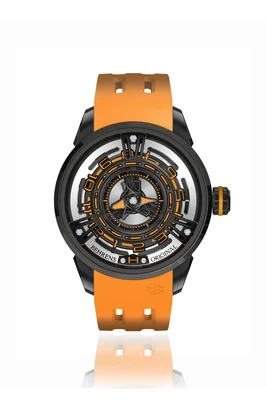 “Starship” Automatic Wristwatch (Orange)