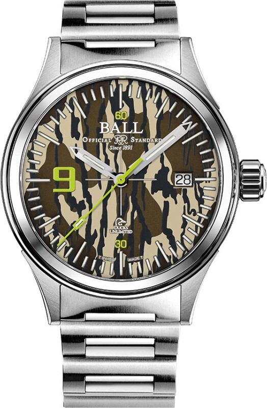 Ball Watch Fireman Ducks Unlimited Camouflage with free NATO strap