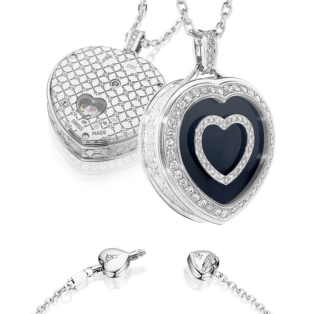 Paul Forrest Heart Pendant PF-HW08 White Gold