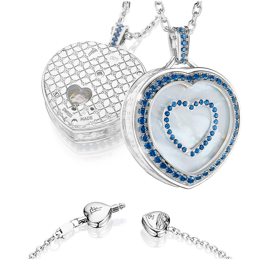 Paul Forrest Heart Pendant PF-HR05 White Gold