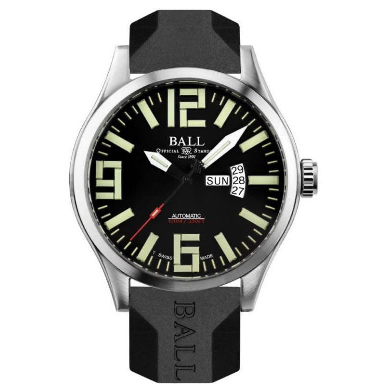 BALL ENGINEER MASTER II AVIATOR ON RUBBER STRAP BALL ENGINEER MASTER II AVIATOR ON RUBBER STRAP
