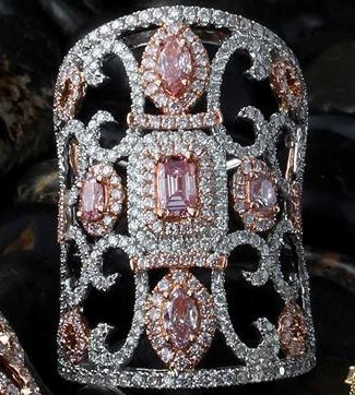 Pink & White Diamond