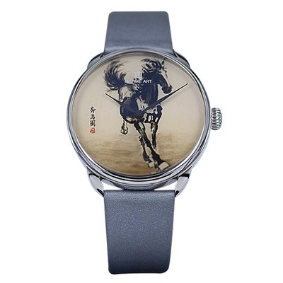 Galloping horses Inner Snuff Bottle Watch