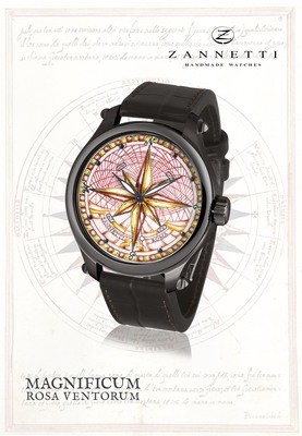 Compass Rose Red PVD
