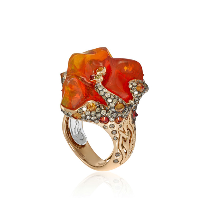 Lava Fire Opal