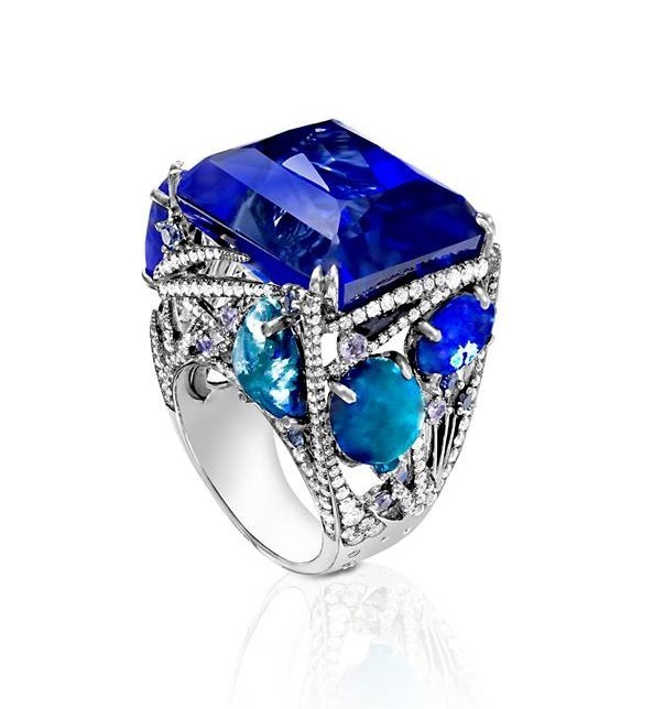 Tanzanite & Black Opal