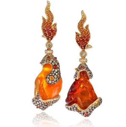 Lava Fire Opal