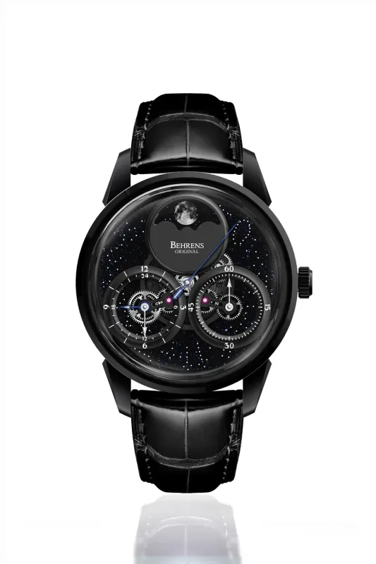 Behrens “Consteller” Automatic Wristwatch (Blue Aventurine)