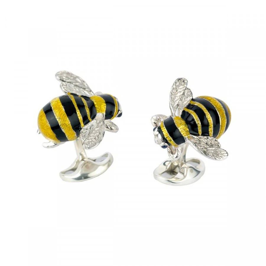 Sterling Silver Bumble Bee Cufflinks Sterling Silver Bumble Bee Cufflinks