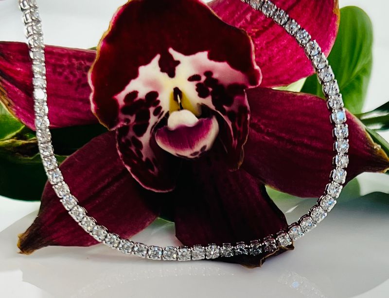 14KT White Gold Diamond Tennis Bracelet