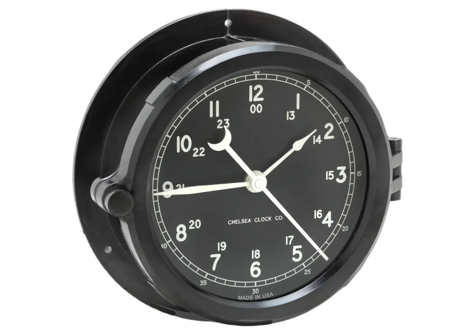 Naval Deck Clock - 8.5 Naval Deck Clock - 8.5" Black Dial