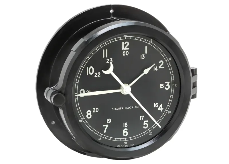 Naval Deck Clock - 8.5 Naval Deck Clock - 8.5" Black Dial