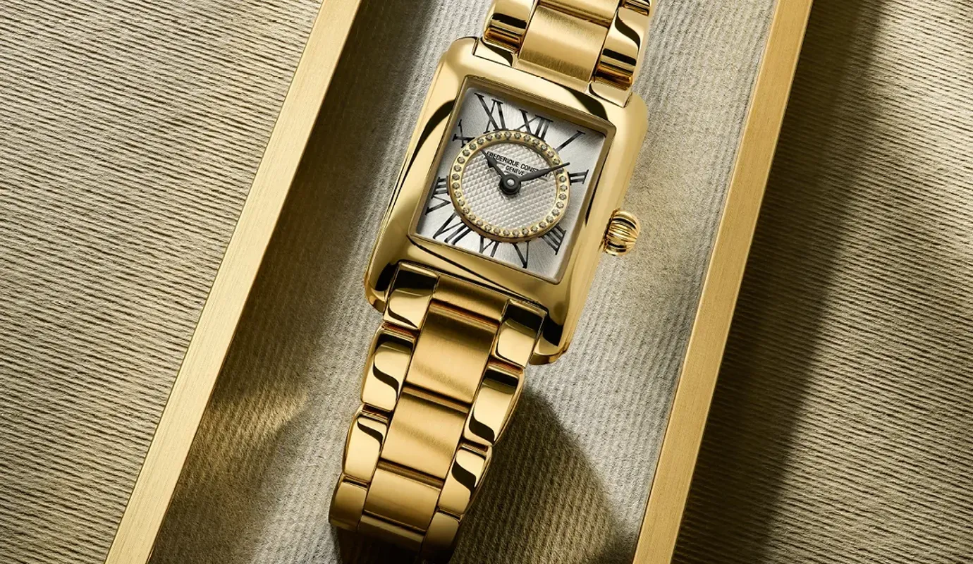 Frederique Constant Classics Carrée Women's Watch FC-200MCDC35B Frederique Constant Classics Carrée Women's Watch FC-200MCDC35B