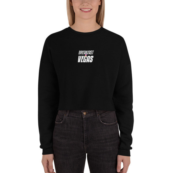 BNV Women's Black Crop Sweatshirt