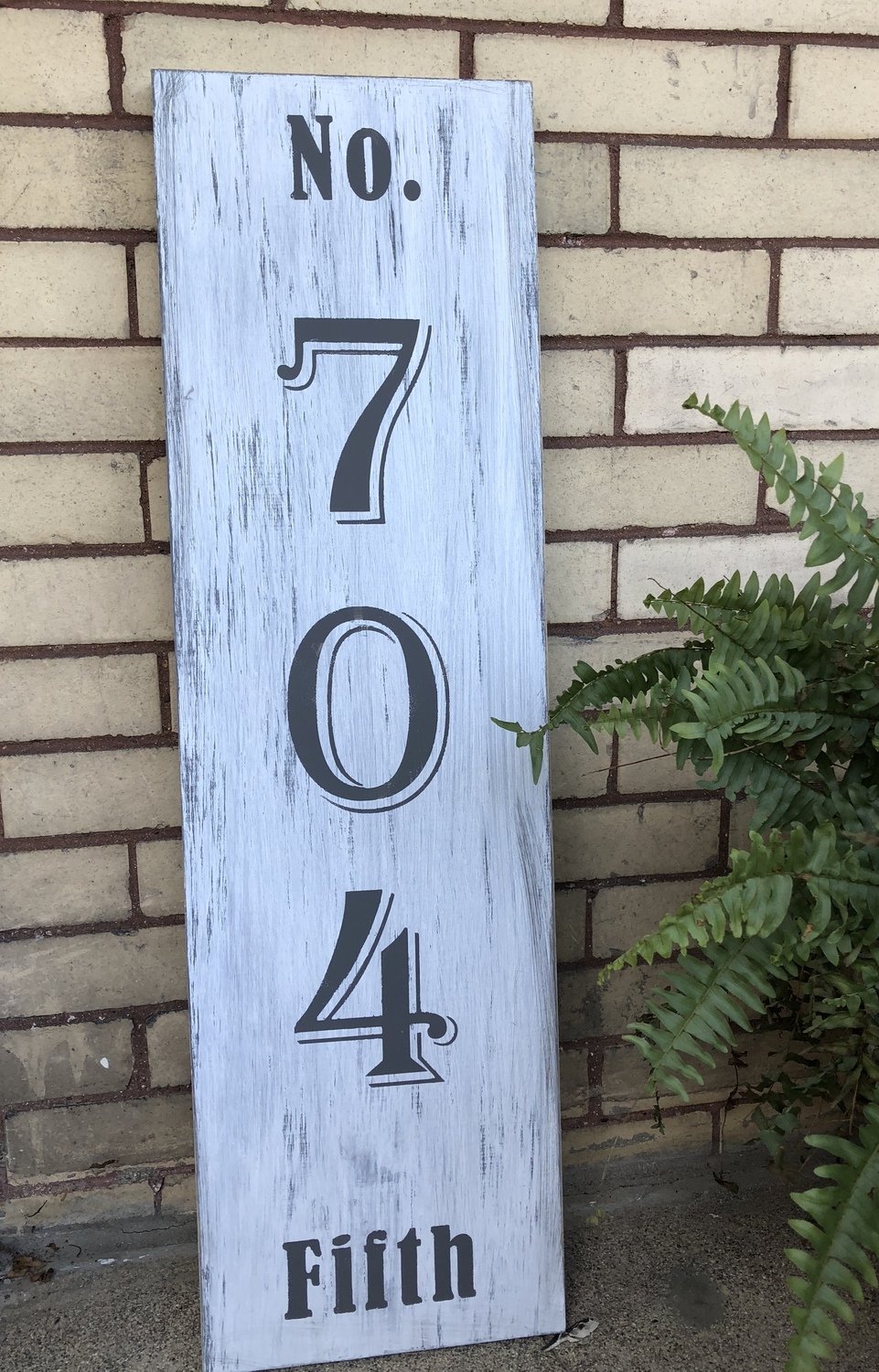 Custom Order Hand Painted House Number Address Sign - Realtor Gift, House Warming, New Home Gift