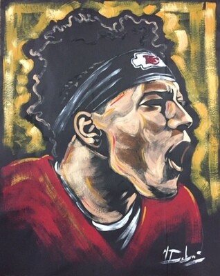 Patrick Mahomes (Original on Black Paper)