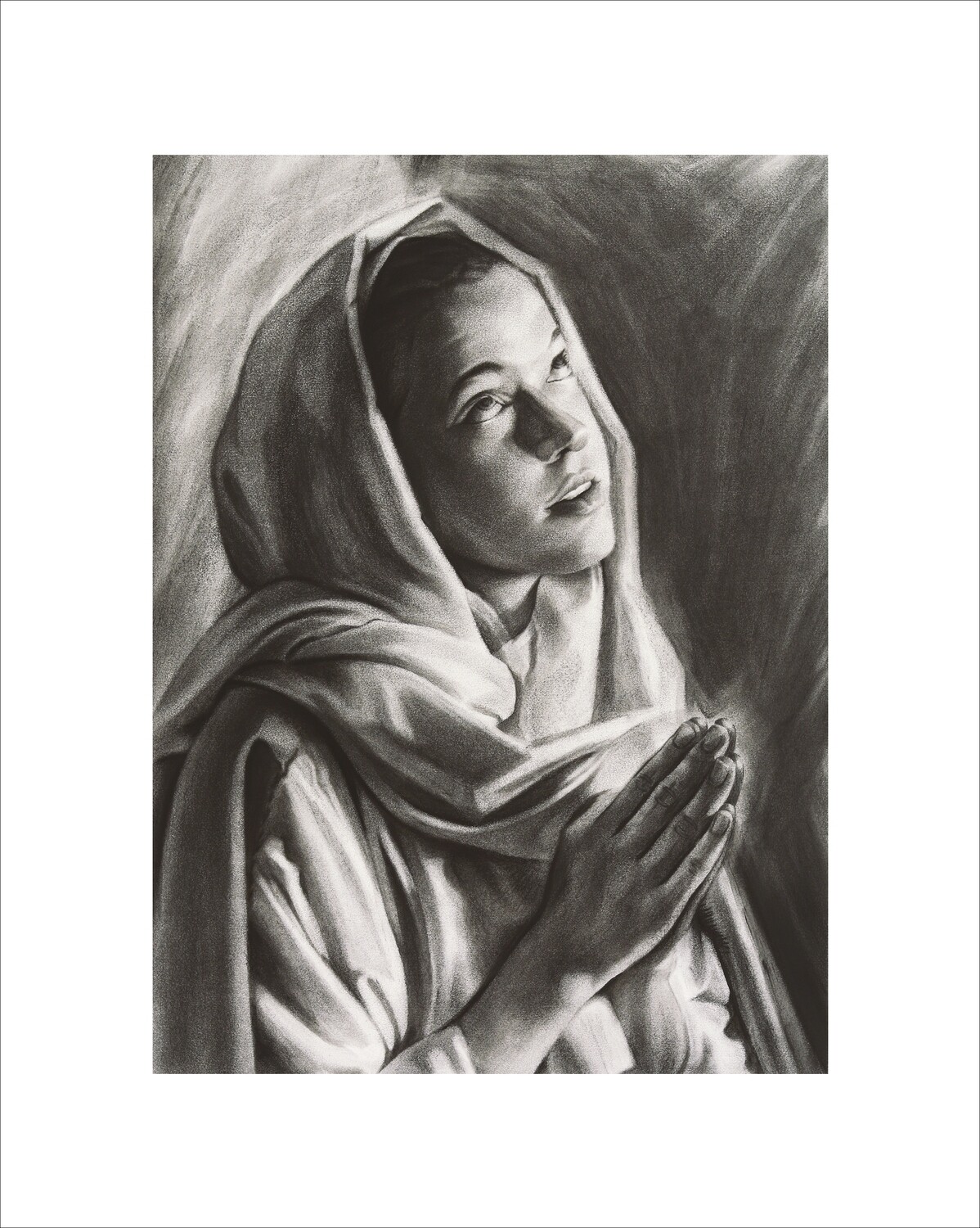 Mary Gazing Art Print