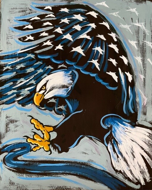 Thin Blue Line Art Print