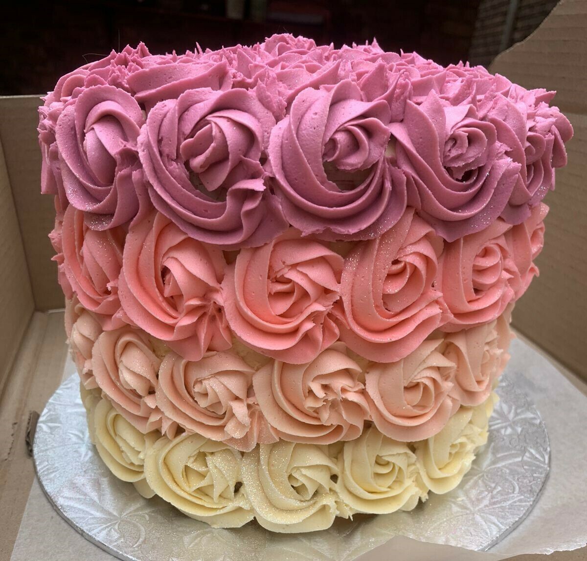 Birthday cake, 4-layer cake