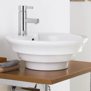 Premier Round Ceramic Counter Top Basin - NBV006
