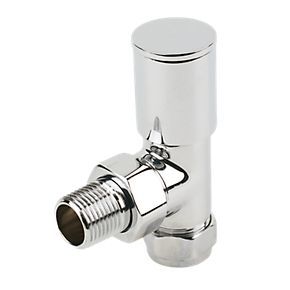 Minimalist Chrome Angled Radiator Valves CB-AC
