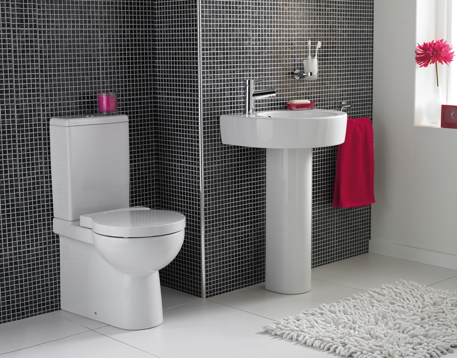Nano Short Projection Toilet and Basin Set CB-AC