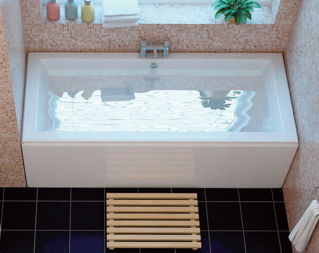 Cubic 1700 x 700mm Double Ended Bath