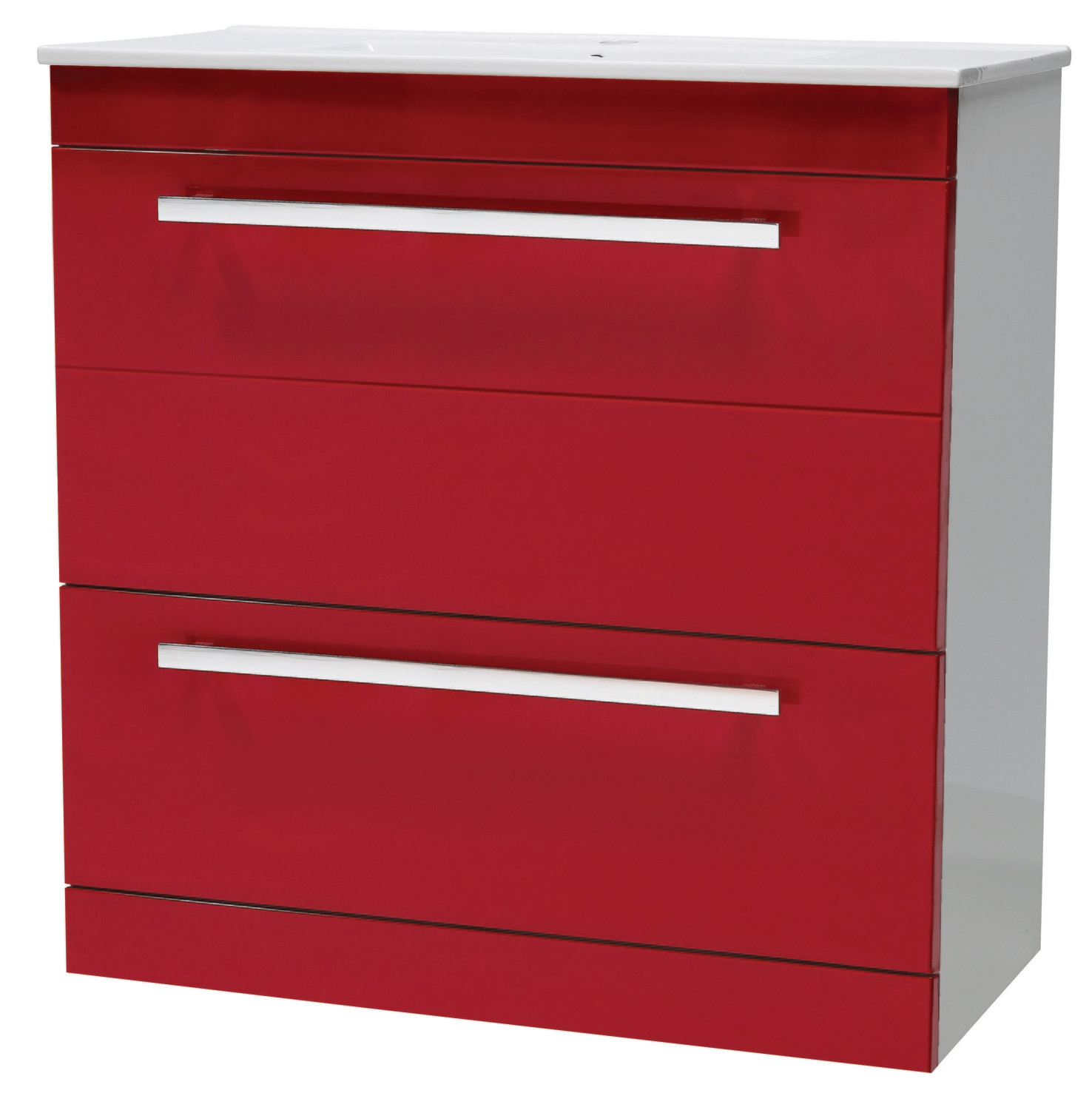 Design Red 600 Floor Mounted Unit and Top