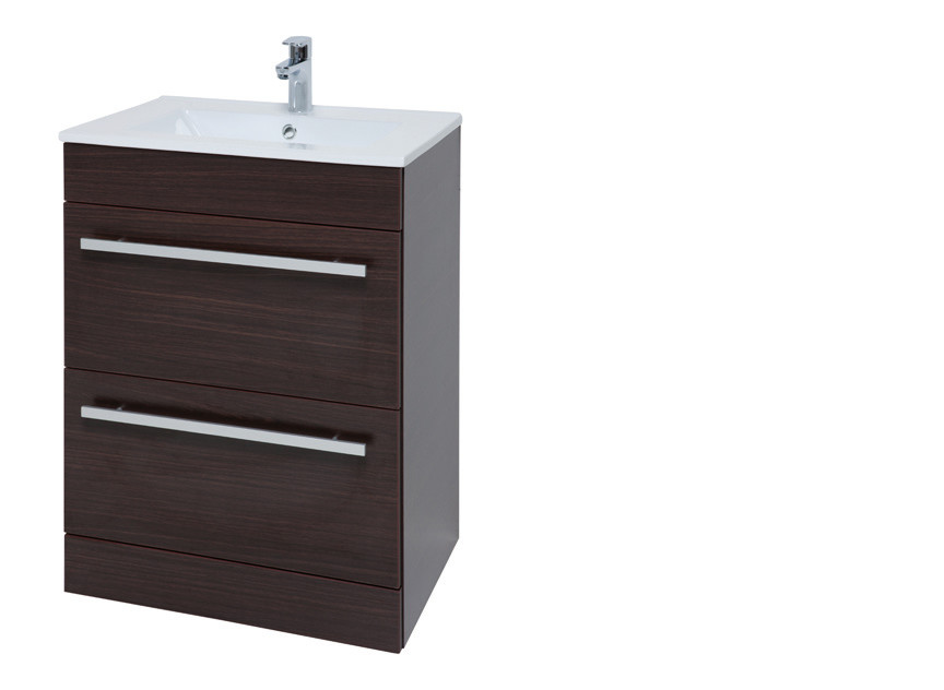 Purity 600mm Basin and Floor Standing Cabinet Chestnut CB-KL